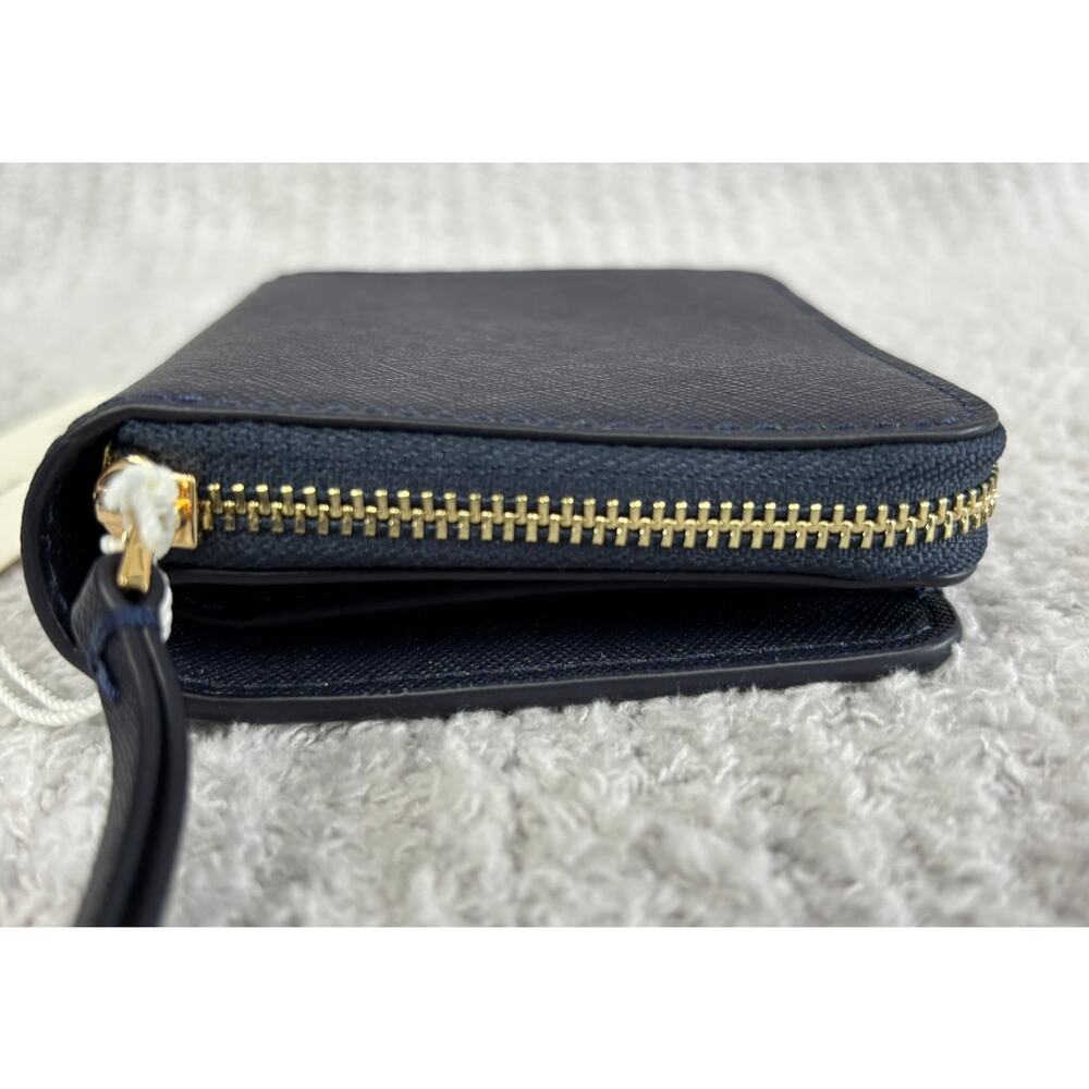 NWT Tory Burch Blue Leather Emerson Mini Wallet #72895 - Picture 6 of 8